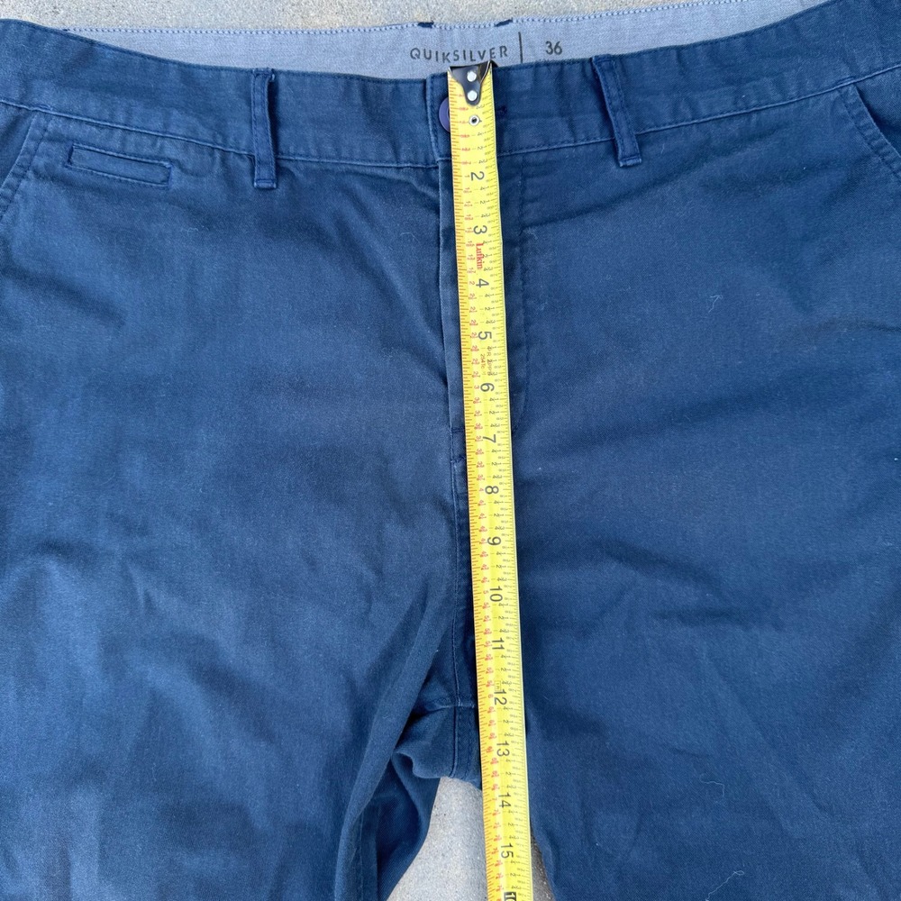 Quiksilver Men Straight Fit Chino Pants Navy Blue Size 36 - Picture 6 of 10